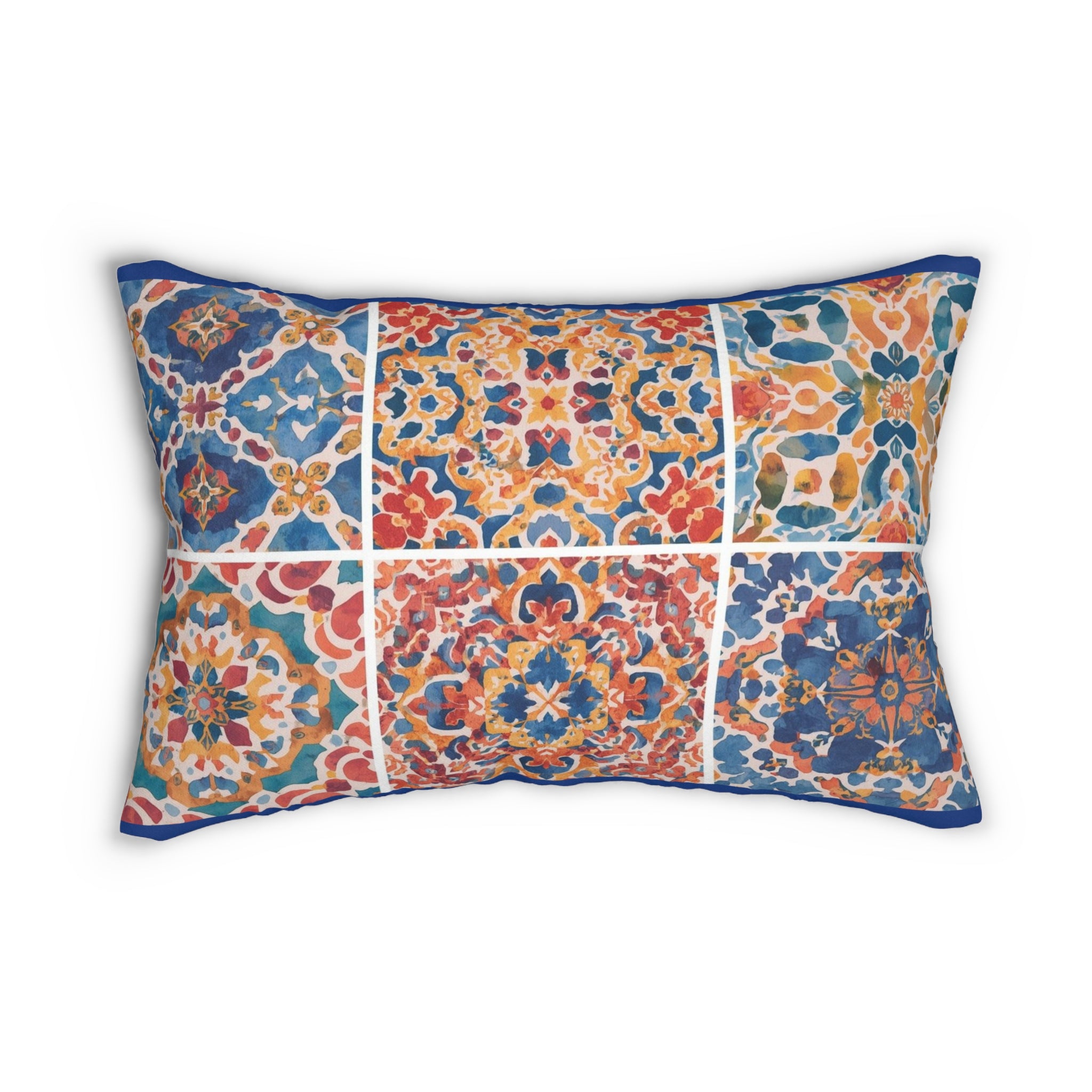 Colorful Bohemian Lumbar Pillow Decorative Throw Cushion - Rosetta Creative Boutique